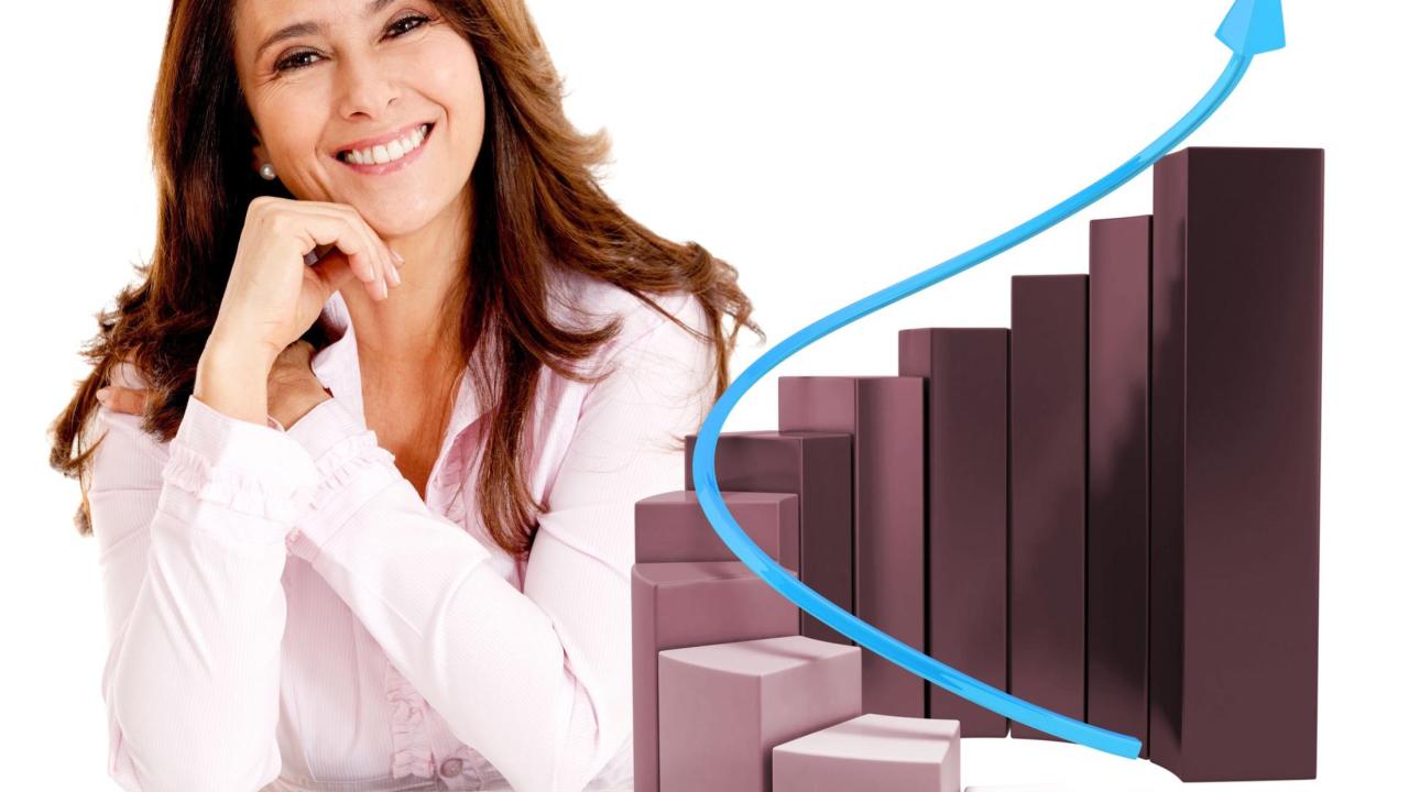 women climbing career ladder